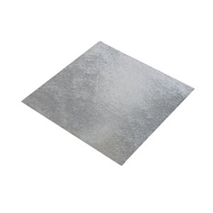 Tôle acier galvanisé lisse - L. 50 x l. 25 x Ep. 0,055 cm