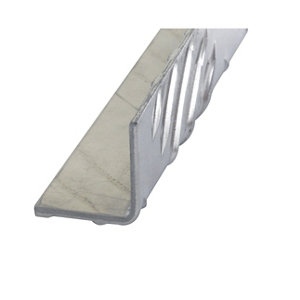 Cornière aluminium brut damier - 20 x 20 mm x 2 m