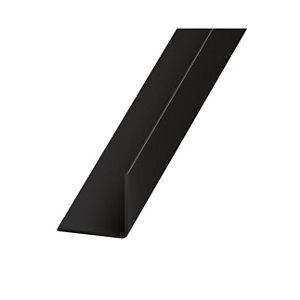 Cornière PVC noir - 20 x 20 mm x 2 m