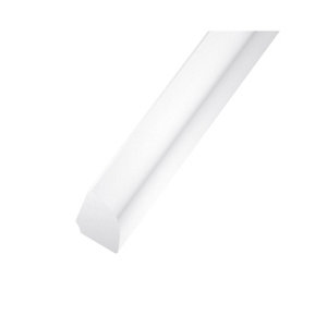 1/4 rond PVC - Blanc - 12 x 12 mm 2,50 m