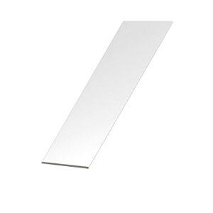 Plat aluminium acier - 30 x 2 mm 2 m Argent
