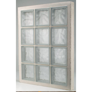 Panneau préfabriqué 12 briques de verre - H. 87 x l. 67 x Ép. 8 cm