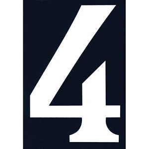 Numéro rue chiffre 4 adhésif 110 x 75 mm