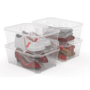 Lot de 4 boîte en plastique "Fly box" 11L