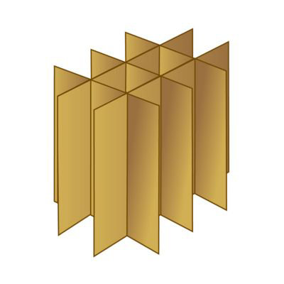 Croisillons de calage en carton Mottez capacité maxi 24 verres - vue 2