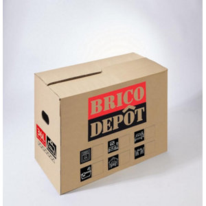 Carton de déménagement Brico dépôt 36 L - L. 40 x P. 30 x H. 30 cm