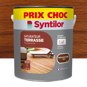Saturateur terrasse bois exotique extérieur marron 5 L