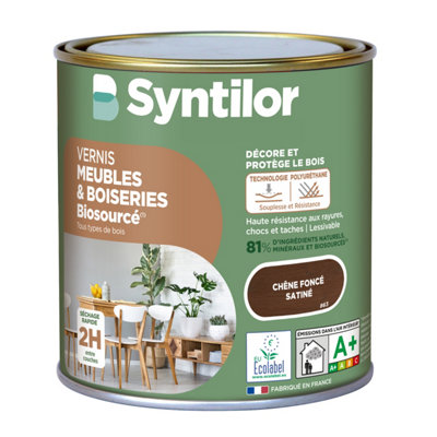 Vernis meubles et boiseries Biosourcé Syntilor effet chêne satiné - vue 2