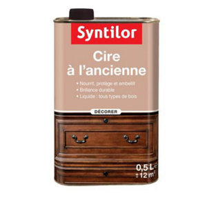 Cire à l'ancienne liquide tous types de bois - 0,5 L