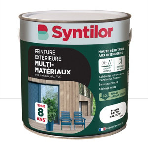 Peinture extérieure multisupport blanc satin 2 L