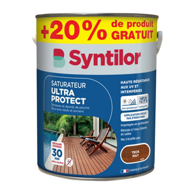 Saturateur extérieur Ultra Protect Syntilor teck naturel + 20% gratuit - vue 2