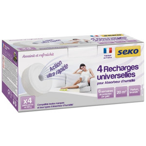 4 recharges universelles galet percé lavande 500 g