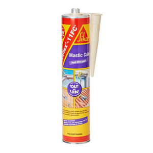 Mastic colle 11 FC+, calfeutre, colle, étanchéifie anthracite