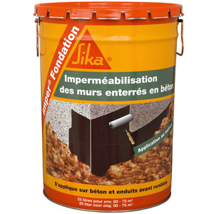 Vernis d'imperméabilisation pour les fondations, seau de 25 L