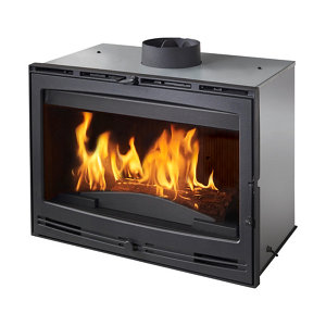 Insert à bois anthracite - 12 kW