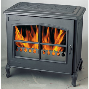Poêle à bois "Rustica" anthracite - 10 kW