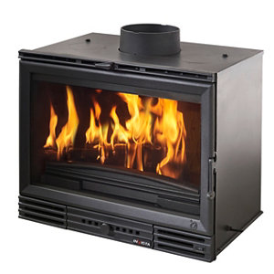 Insert à bois noir - 10 kW