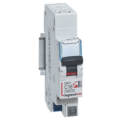 LEGRAND Disjoncteur Phase + Neutre DNX³ Pouvoir de Coupure Courbe C Bornes automatiques 1 Module Fabriqué En France - vue 3