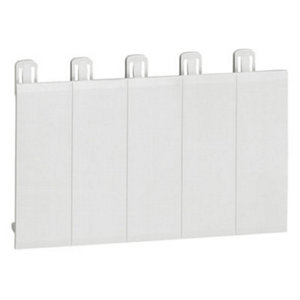 Obturateur pour coffret électrique DRIVIA blanc 5 modules L. 89 x H. 58 x P. 12 mm