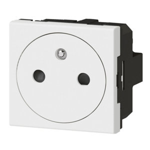 Prise avec terre affleurante 2 modules "Mosaic"