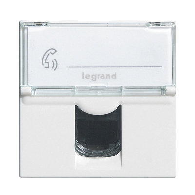 LEGRAND Prise RJ 45 informatique téléphone 2 modules Mosaic avec enjoliveur - vue 3