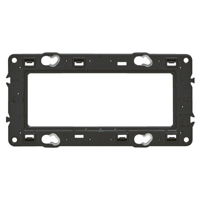 Support pour fixation à vis Legrand Mosaïc horizontal Céliane 2x2 modules