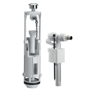 Ensemble de chasse d'eau compact double chasse + robinet flotteur "OPTIMA S/95L"