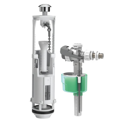 Chasse d'eau + flotteur latéral ultrasilencieux Siamp + étrier - vue 2