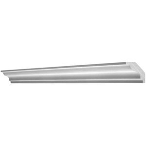 Corniche baguette pour murs et plafonds en polystyrène extrudé, L. 2 m 40 x 45 mm
