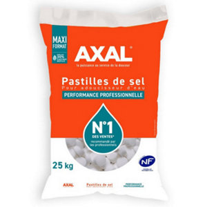 Sel pour adoucisseur d'eau Axal - 25 kg
