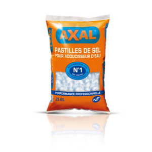 Sel pour adoucisseur d'eau Axal - 25 kg