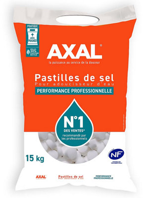 Pastilles de sel pour adoucisseur d'eau 15kg AXAL - vue 2