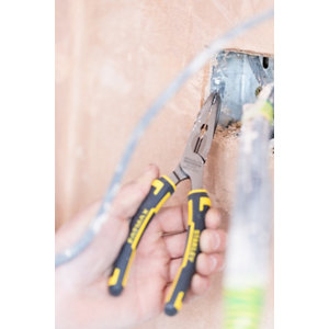 Pince à becs 1/2 ronds longs coudés 200 mm - 0-89-872