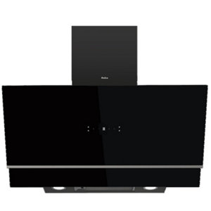 Hotte noire 4 vitesses pour cuisine - L. 90 cm