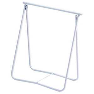 Tréteau pliant en acier multi-usage blanc 74x74 cm