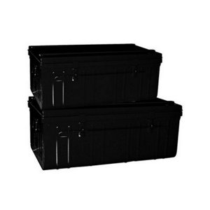 Lot de 2 cantines en métal, cadenassables