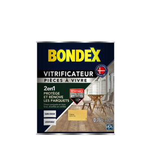 Vitrificateur Bondex Vitrif PCE chêne ciré pour pièces à vivre 0,75 L