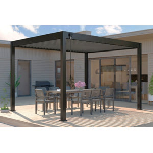 Pergola en aluminium lames orientables 3 X 3M