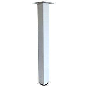 Pied pour table haute blanc