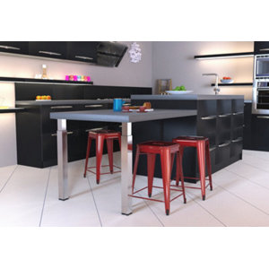 Pied Réglable Zoom - Acier Chromé - 60x60 mm - H. 700 à 1100 mm