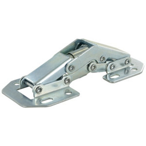 2 charnières invisibles à ressort en acier zingué