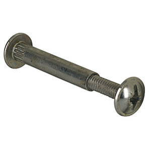 Vis de jonction en acier nickelé 5x27 mm