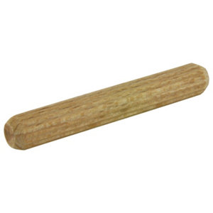 100 tourillons en hêtre rayé Ø 6 mm L. 40 mm