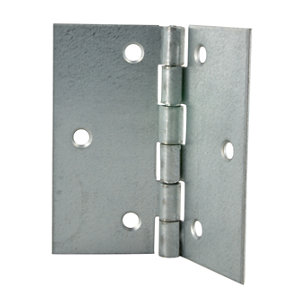 2 charnières en acier zingué 60x60x1 mm