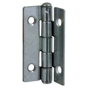 2 charnières en acier zingué 22x35x0,8 mm