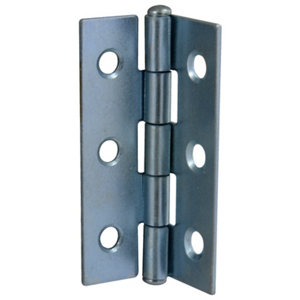 2 charnières en acier zingué 30x50x0,9 mm