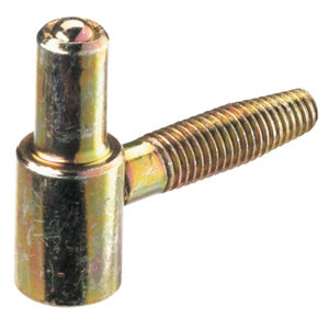 4 fiches à visser en acier bichromaté Ø 11 mm