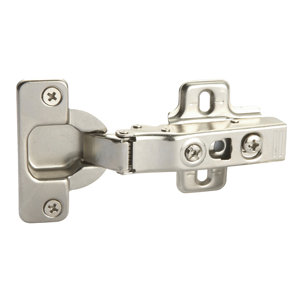 Charnière invisible à amortisseurs pour porte à recouvrement (6 pièces)