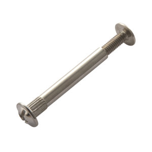 Vis de liaison pour meuble en acier nickelé Ø de perçage 8 mm