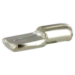 Lot de 50 taquets d'étagères en acier nickelé, Ø 5 mm